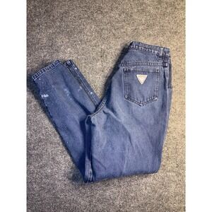 Palmettos Jeans Womens Size 9 Blue Denim Distressed Single Stitch‎ Straight Leg
